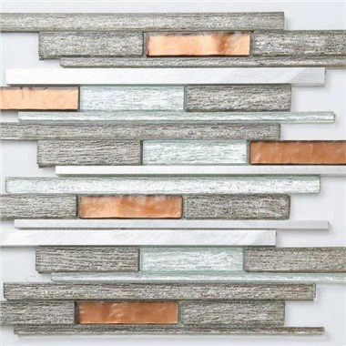 Glas gemengde metalen mozaïektegel