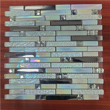 Glas Steen Metaal Mix Mozaïek Tegel