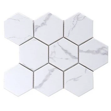 Hexagon Mozaïektegel Wit